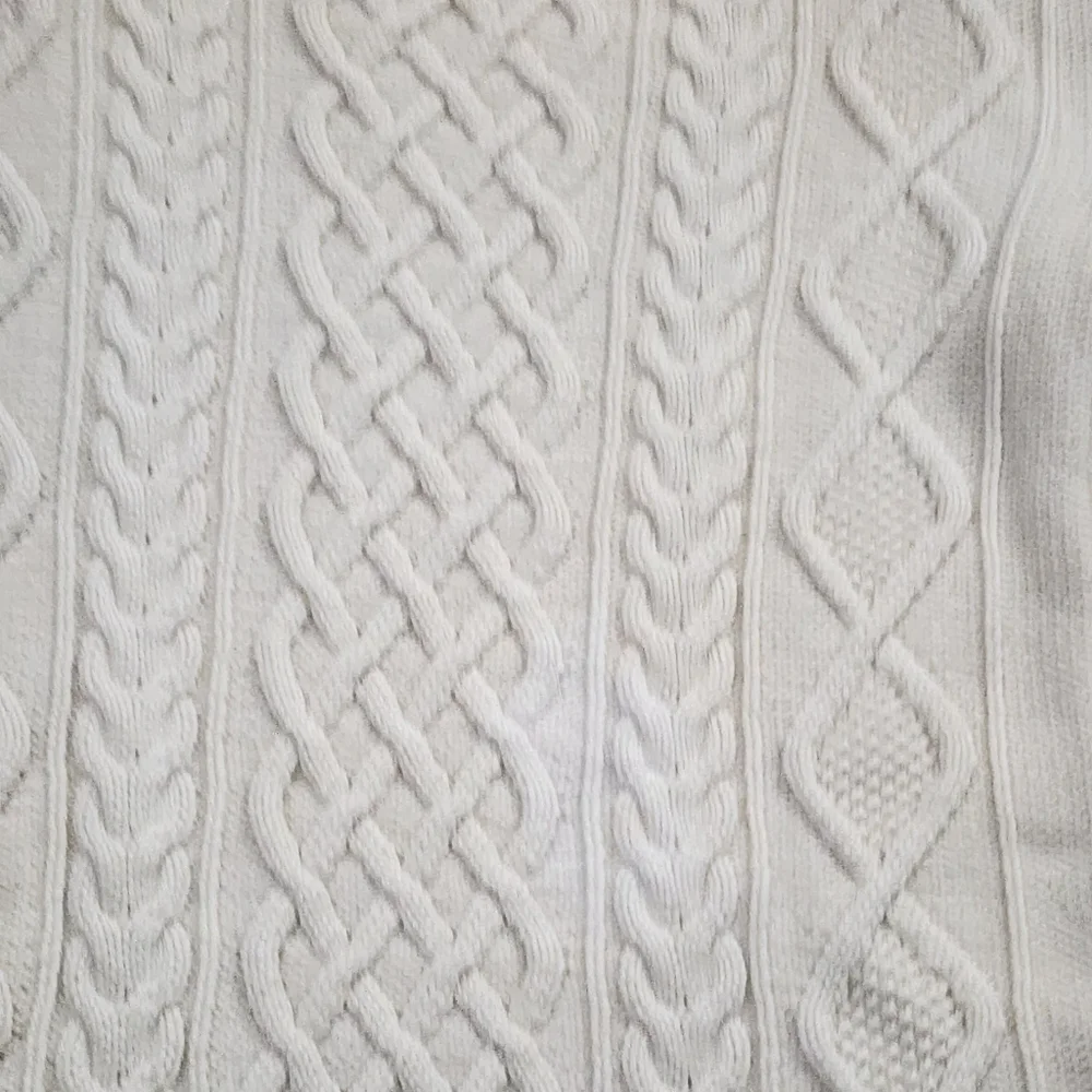 Girls GAP Cream Color Cable Knit Dress & Matching Leggings Outfit Set Size Small